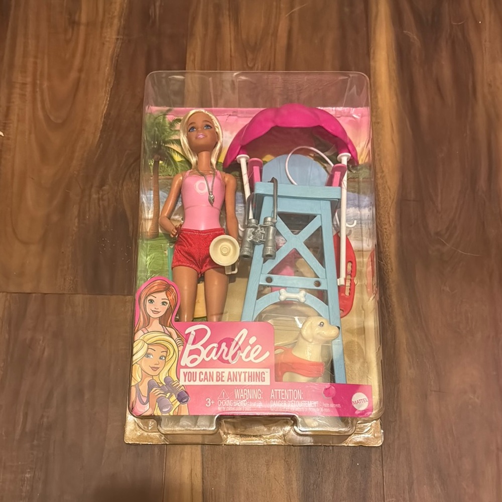 Barbie Beach Fun Doll Set Pink and Blue